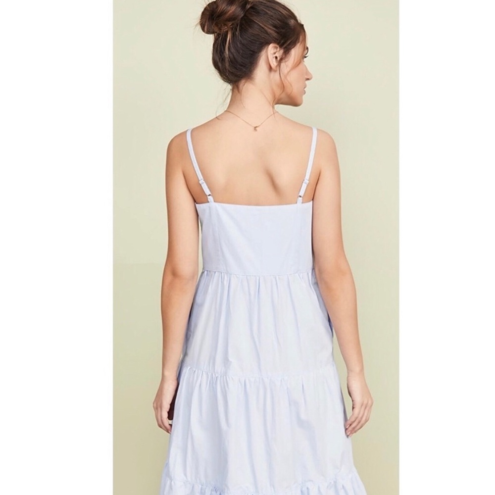 Solid & Striped Button Up Tiered Midi Dress - image 5